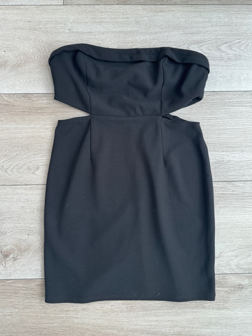 Princess Polly Strapless Black Cutout Bodycon Dress